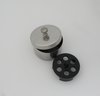 Desinfizierdose / Aufbewahrungsdose für 6 Tonometer-Messkörper, V2A-Edelstahl, ø 65 mm, mit Deckel, made in Germany