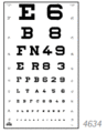 Visual Acuity Charts For Distance, letters and numbers, Schairer excluisve, V/A 0.1251.66