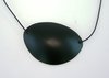 Eye patch for adults, black, plastic