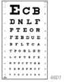 Visual Acuity Charts For Distance, Letters, Schairer exclusive, V/A 0.101.25
