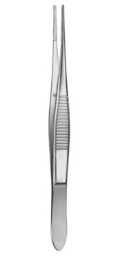 Bonaccolto Utility Forceps, serrated, narrow 10 cm, Item No.: 000687