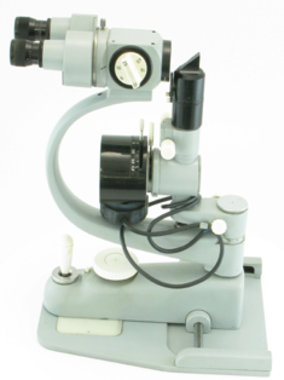 Slit lamp Carl Zeiss Oberkochen 100/16, pre-owned, fine condition, Item No.: 004090