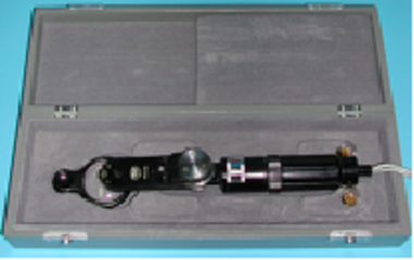 Hand-held Ophthalmoscope Carl Zeiss Jena 110 incl. 13D loupe, orig. box and accessories, as NEW!, Item No.: 011547