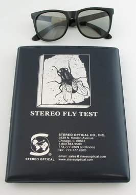 Stereo Optical Stereotest Hausfliege mit Polarisationsbrille, Artikelnummer: 017012