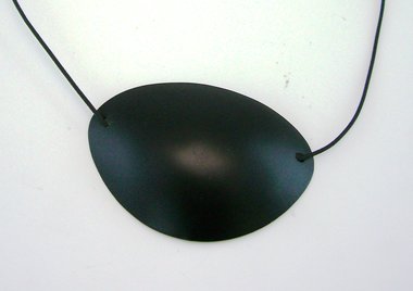 Eye patch, black, plastic, Item No.: 018215