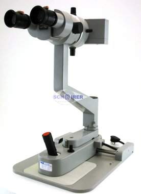 Zeiss ophthalmometer / keratometer on orig. one-hand-base, pre-owned, fine condition, Item No.: 015623