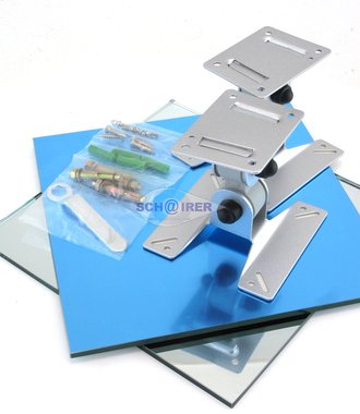 1 set of reflection mirrors with fully adjustable wall mounting brackets, NEW!, Item No.: 9767653432