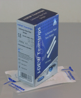 Schirmer Tear Test Strips I-DEW, 100 sterile single strips, Item No.: 10072014