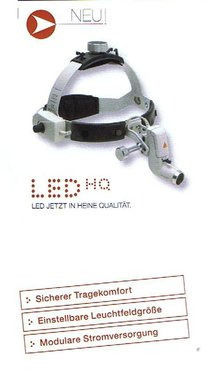 HEINE ML4 LED Headlight on headband Professional L without power supply, NEW, Item No.: 12112014-6