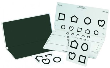 Lea Symbols Distance Visual Acuity Charts #250250 10-line folding chart set10 feet, 3m, Item No.: 15092016