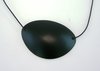 Eye patch, black, plastic