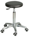 F.I.S.O. (FISO) Swivel stool with castors, chromed foot cross, NEW!