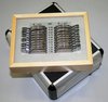 Trial lens set with PROGESSIVE LENSES, 22 glasses, metal frame, 38mm, aluminium box